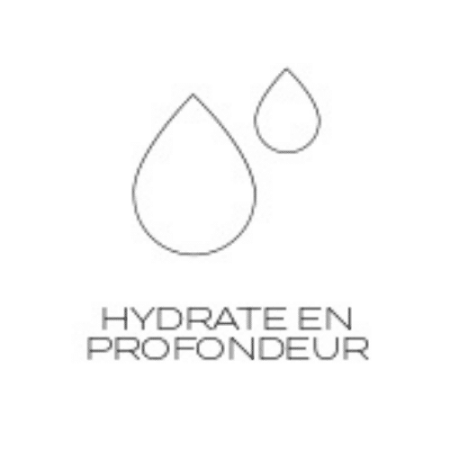 Logo représentant l'hydratation en profondeur