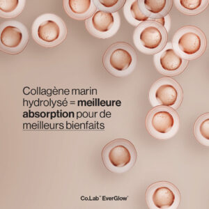 co.lab™ everglow – complément beauté au collagène pour une peau, des cheveux et des ongles éclatants