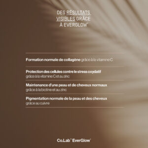 co.lab™ everglow – complément beauté au collagène pour une peau, des cheveux et des ongles éclatants