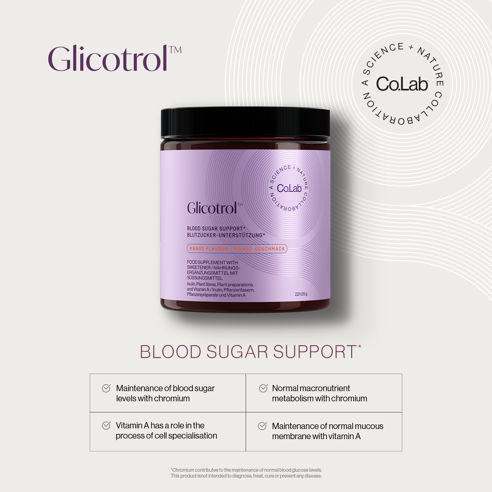 details of the benefits of glicotrol